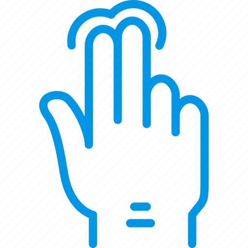 Double, finger, gesture, hand, interaction, press icon - Download on Iconfinder