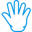 finger, fingers, five, gesture, hand, interaction 