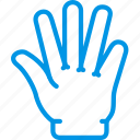 finger, fingers, five, gesture, hand, interaction