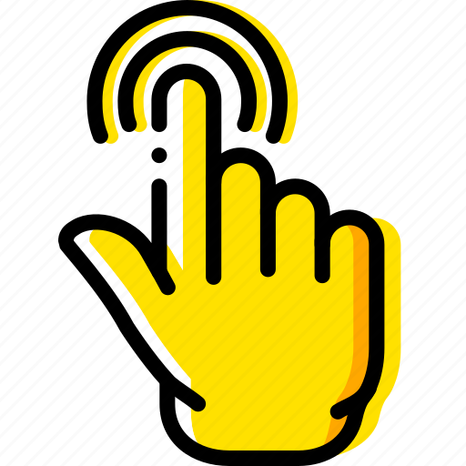 Finger, gesture, hand, interaction, push icon - Download on Iconfinder