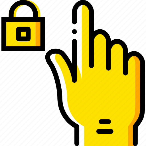 Finger, gesture, hand, interaction, lock icon - Download on Iconfinder