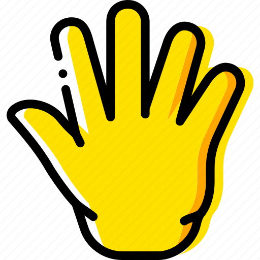 Finger, fingers, five, gesture, hand, interaction icon - Download on Iconfinder