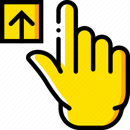 Finger, gesture, hand, interaction, upload icon - Download on Iconfinder