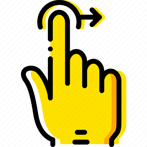 Drag, finger, gesture, hand, interaction, right icon - Download on Iconfinder
