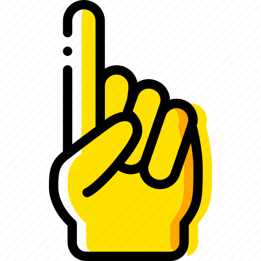 Finger, gesture, hand, interaction, show, up icon - Download on Iconfinder