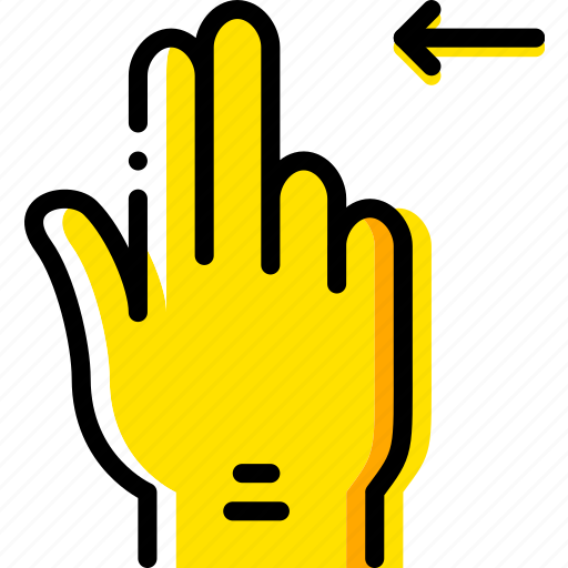 Finger, gesture, hand, interaction, left, slide icon - Download on Iconfinder