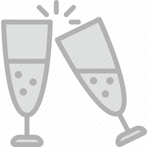 Champagne, glasses, holidays, travel icon - Download on Iconfinder