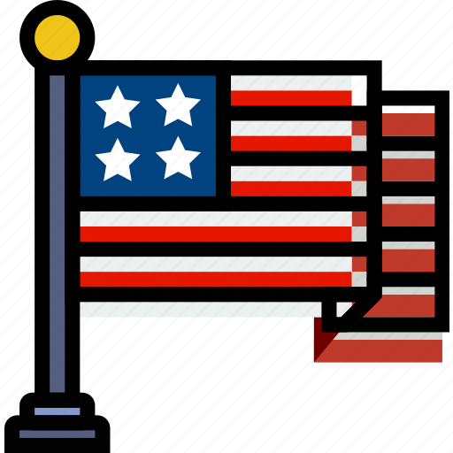 American, flag, holidays, relax, travel icon - Download on Iconfinder