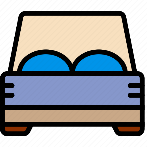 Bed, double, hotel, service, travel icon - Download on Iconfinder