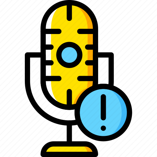 Communication, media, microphone, news, warning icon - Download on Iconfinder
