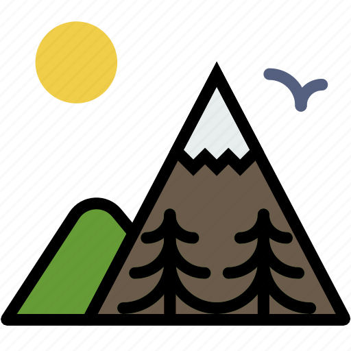 Forest, mountainside, outdoors, wild icon - Download on Iconfinder
