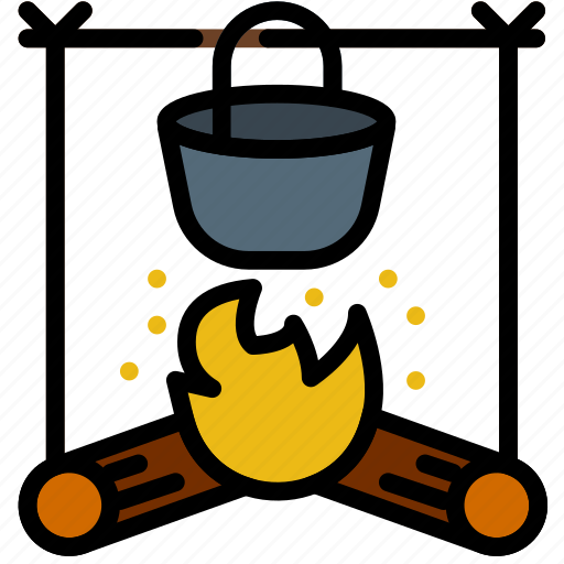 Forest, outdoor, outdoors, stove, wild icon - Download on Iconfinder