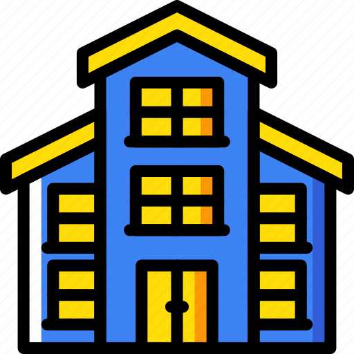 Estate, home, house, property, real, triplex icon - Download on Iconfinder