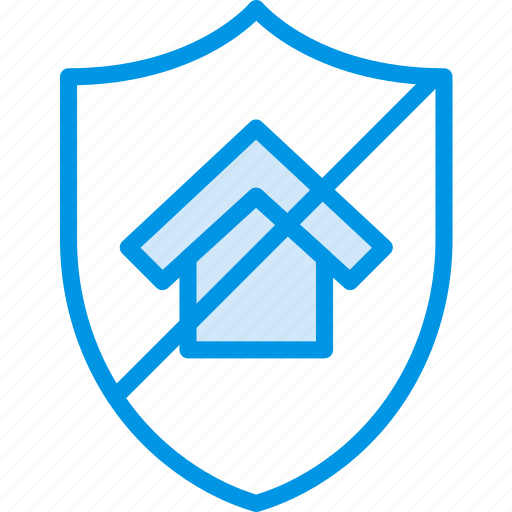 Estate, home, house, property, real, unprotected icon - Download on Iconfinder