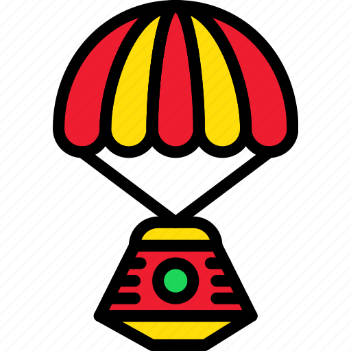 Astronomy, lander, parachute, space icon - Download on Iconfinder