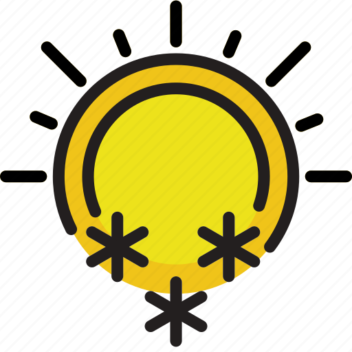 And, climate, forecast, precipitation, snowing, sunny, weather icon - Download on Iconfinder
