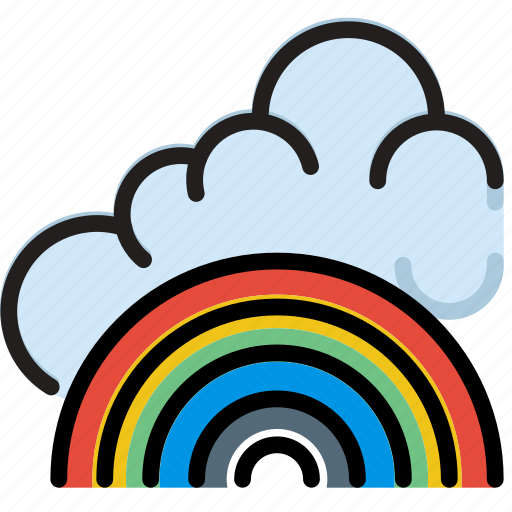 Climate, forecast, fresh, precipitation, rainbow, weather icon - Download on Iconfinder