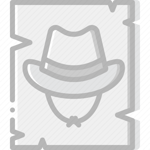 Cowboy, desert, gun, poster, wanted, west, wild icon - Download on Iconfinder