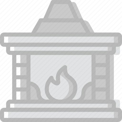 Christmas, fireplace, holiday, winter icon - Download on Iconfinder
