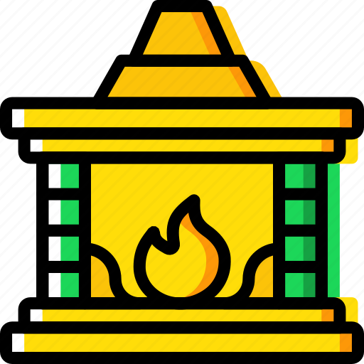 Christmas, fireplace, holiday, winter icon - Download on Iconfinder