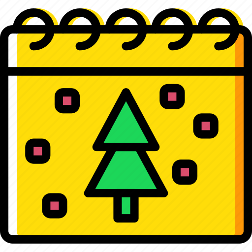 Calendar, christmas, holiday, winter icon