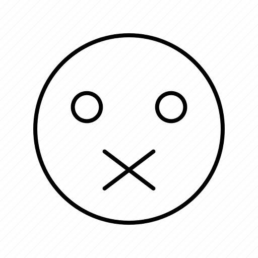 Emoji, muted, smile icon - Download on Iconfinder