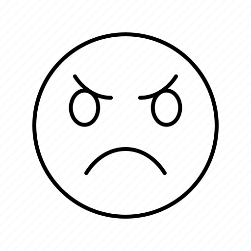 Angry, emoji, smile icon - Download on Iconfinder