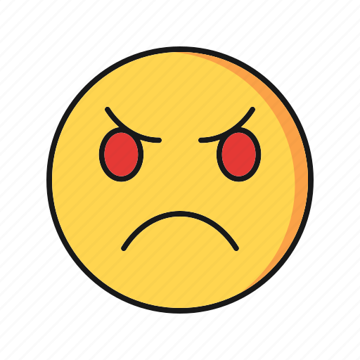 Angry, emoticon, smile icon - Download on Iconfinder