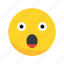 emoji, emoticon, surprised 
