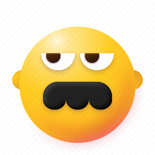 Mustache, smile, emoji, face, emotion icon - Download on Iconfinder