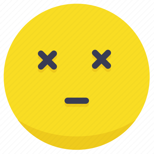 Dead, dead emoji, emotion, face, tired icon - Download on Iconfinder