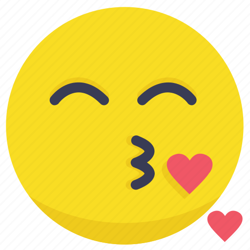 Blow kiss, heart, kiss, kiss emoji, love icon - Download on Iconfinder