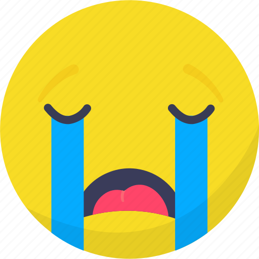.svg, crying, emoji, emoticon, expressions, smiley icon - Download on Iconfinder