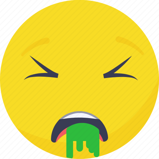 Puke face, vomit, nauseated icon - Download on Iconfinder