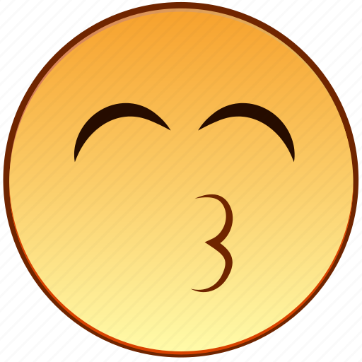 Cheerful, emoticon, emotion, kiss, kissing, positive, smiley icon - Download on Iconfinder