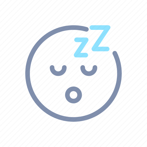 Asleep, emoji, emoticon, emotion, face, sleep, smiley icon - Download on Iconfinder