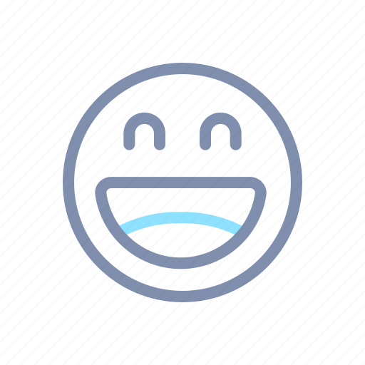Emoji, emoticon, emotion, expression, face, laughing, smiley icon - Download on Iconfinder