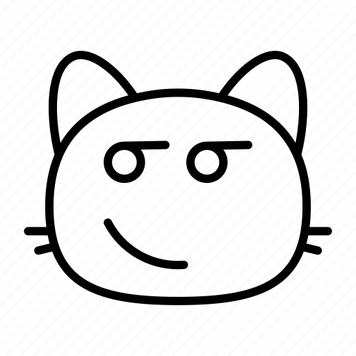 Cat, glance, i, emoji, smileys, facial expression, face icon - Download on Iconfinder