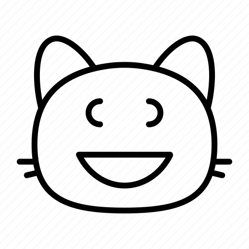 Cat, grinning, vii, emotion, expressions, emoji, smileys icon - Download on Iconfinder