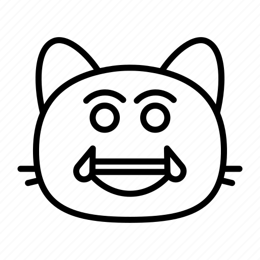 Cat, joy, emojis, annoyed, irritated, smileys, emoticons icon - Download on Iconfinder