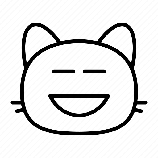 Cat, smiling, smile, emoji, smileys, face, emoticon icon - Download on Iconfinder