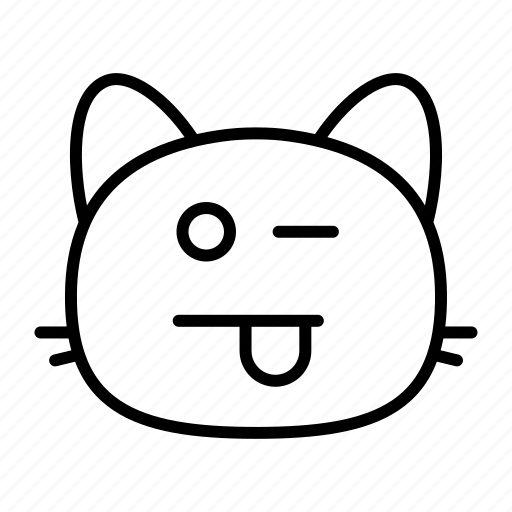Cat, teasing, joking, emoji, smileys, emoticons, feelings icon - Download on Iconfinder