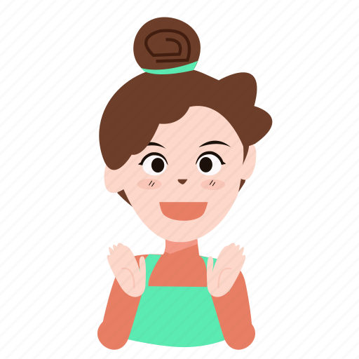 Happy, mother, smile, avatar, emoji, emotion, face icon - Download on Iconfinder