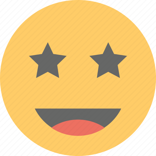 Emoticon, jolly, naughty, smiley, starstruck face icon - Download on Iconfinder