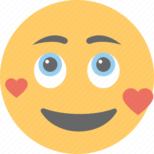 Emoji, feeling loved, happy smiley, in love, valentine icon - Download on Iconfinder