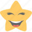 emoticon, joyful, laughing, smiling, star emoji 