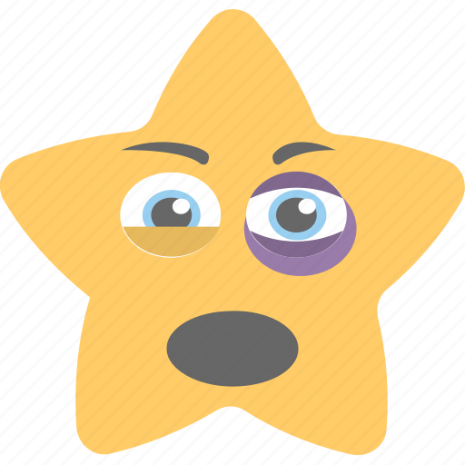 Black eye emoji, hurt, ill, sick, sore eye icon - Download on Iconfinder