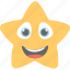 emoticon, joyful, laughing, smiling, star emoji 