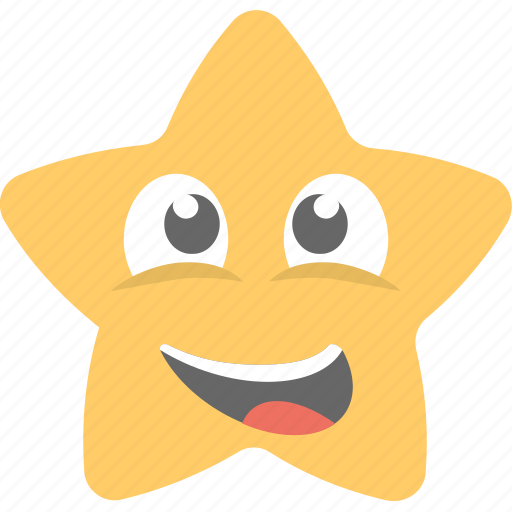 Emoticon, joyful, laughing, smiling, star emoji icon - Download on Iconfinder