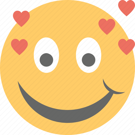 Emoji, feeling loved, happy smiley, in love, valentine icon - Download on Iconfinder